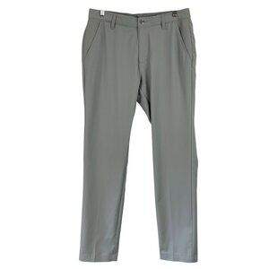 Adidas Gray Slim Golf Pants Size 30X30 Zip-Button Closure w/Pockets